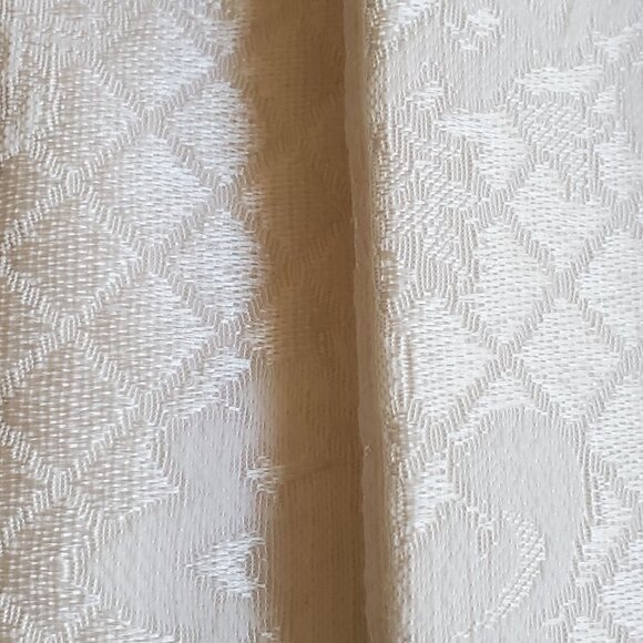 8 NWOT Napkin Formal Linen Jacquard HighSheen White on White Traditional Classic - Picture 6 of 9